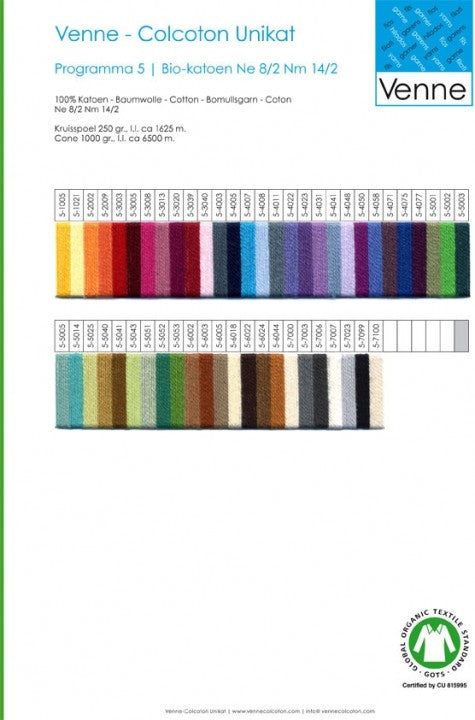 Livre d'échantillons de fils Venne