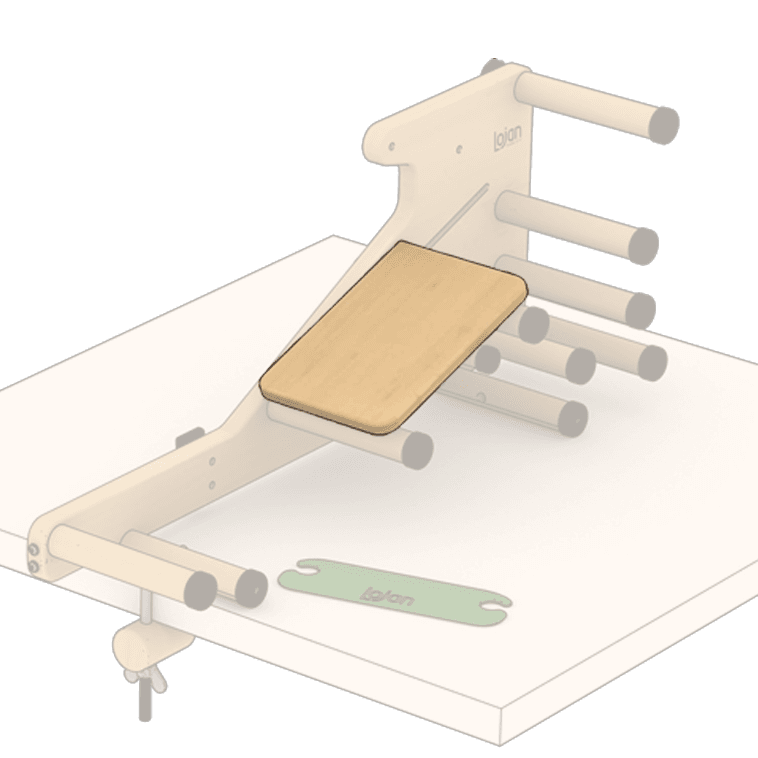 Lojan Kartenwebrahmen-Plankje für den Inkle Loom – Brettchenweben